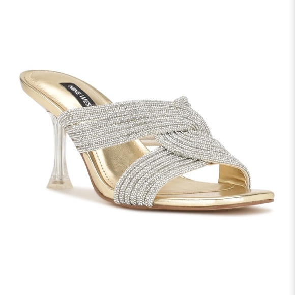 Dancy Heeled Slide Sandals - Picture 1 of 9